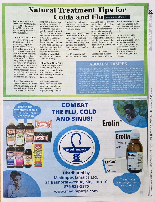 Flu and Cold – The Obswerver Supplement